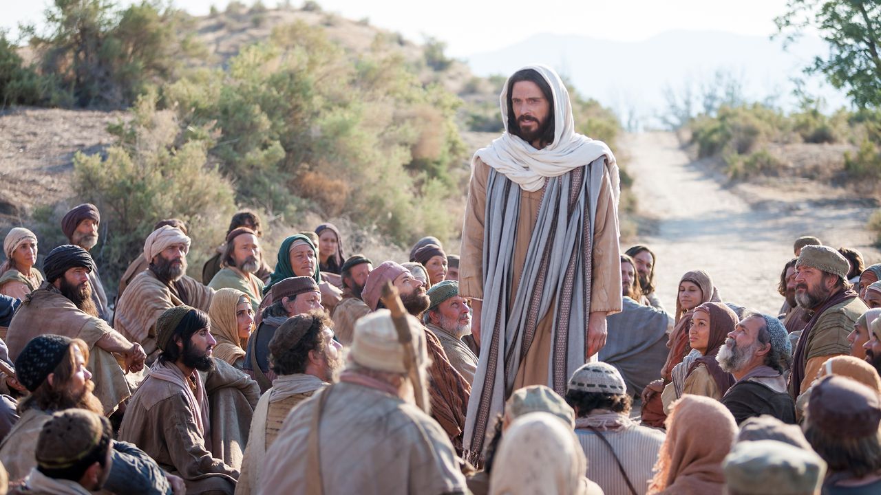 Jésus-Christ instruit ses disciples au bord d’un chemin